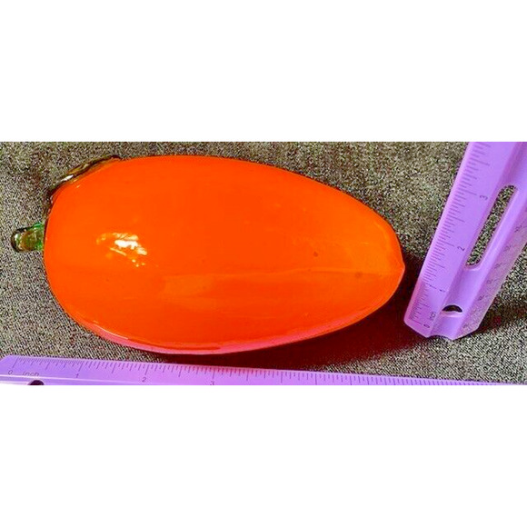 Murano Styled Fruit & Veggies Handblown Glass Lot of 6 Vintage - Picture 7 of 16